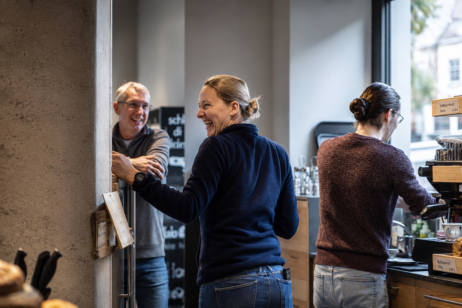 Arbeitsplatz im Bioladen