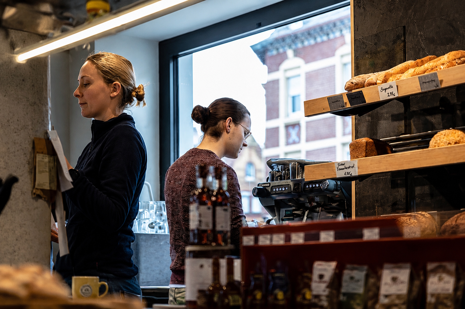Produktpräsentation im Ladenbereich