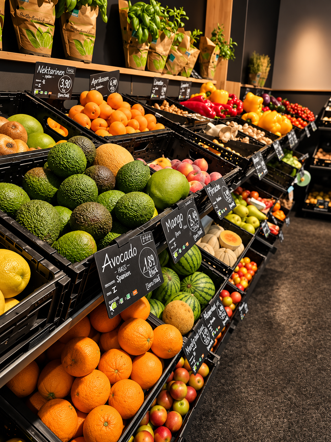 Frisches Obst und Gemüse