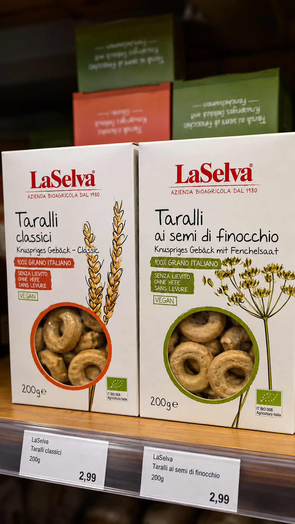 Italienische Taralli im Sortiment