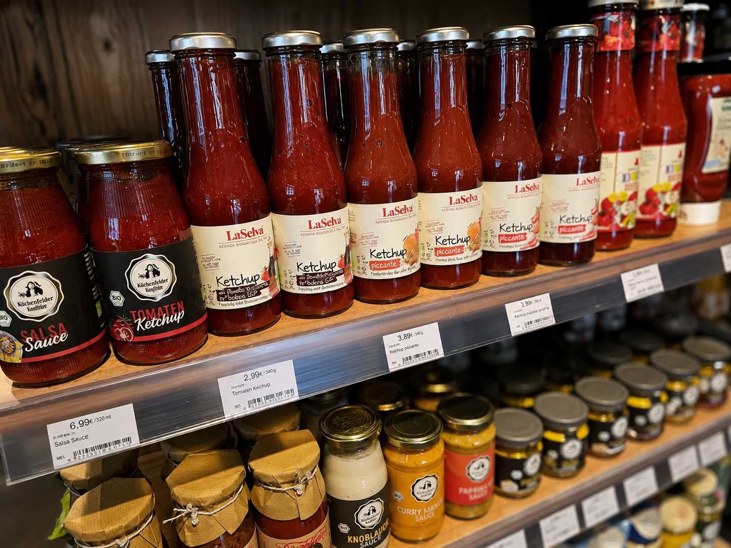 Bio-Ketchup, Salsas und Feinkostsaucen