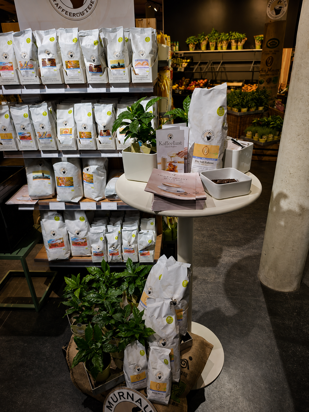 Murnauer Kaffeespezialitäten im Delikost-Laden
